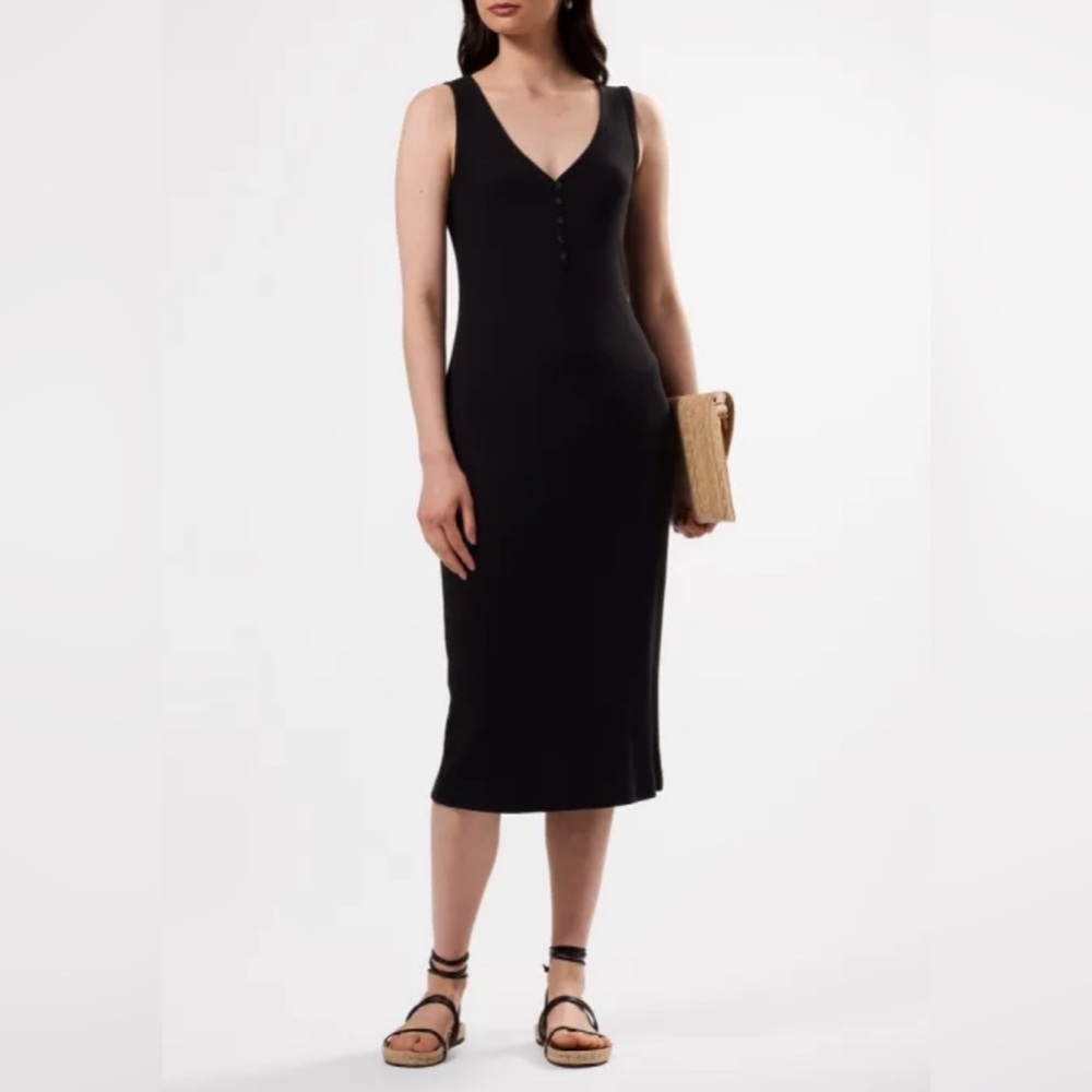 AMOUR VERT Deacon Organic Cotton Modal Rib Dress